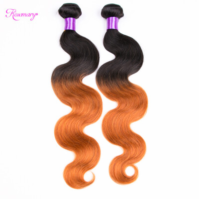 

2PCS Unprocessed Ombre Hair Extensions Malaysian Body Wave 1B/30 Ombre Malaysian Hair Weave Affordable 7A Ombre Human Hair