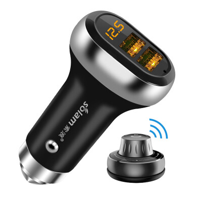 

SORUN (solam) S28 SORUN Автомобильный Bluetooth MP3-плеер без потерь музыки Bluetooth громкой телефон автомобильного прикуривателя двойной USB автомобильное зарядное устройство один на двоих