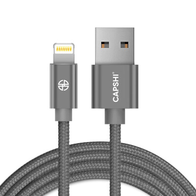 

Capshi Apple Data Cable 8765s Phone Charging Cable 12m Braid Black For iphone5 5s 6 6s Plus 78 X iPad Air Pro