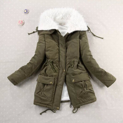 

New sweet little fresh candy color waist belt cotton coat large lapel cotton jacket women