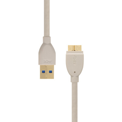 

ACE ACE358W-0100 SuperSpeed ​​USB30 Micro B Hard Drive Data Cable Samsung S5Note3 Data Charging Cable White