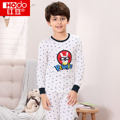 

Red beans Hodo children&39s underwear suit cotton men&women in the big children autumn&winter low round neck 100 cotton Qiu Qiuqiu HD8092 red 120