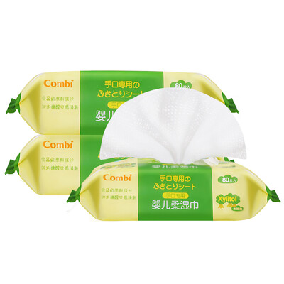 

Combi hand-held baby soft wipes 80 tablets 3