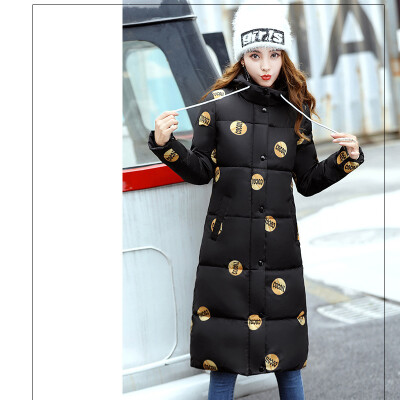 

2017 winter fashion new ladies cotton coat long cotton jacket jacket thick cotton jacket