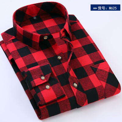 

New Plaid Casual Long Sleeve Suitable Fashion Men Shirt
