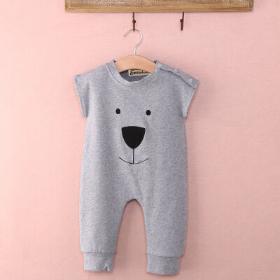 

New Baby Girl Boy Bear Cotton Jumpers Rompers Playsuit Sleepsuit Outfits 0-24M