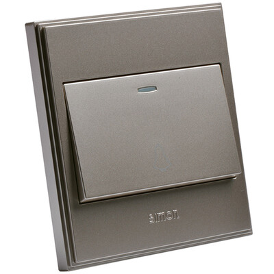 

Simon Electric simon V51012BY-02 single open double control a double control 56C series 86 with fluorescent lined switch socket bright champagne