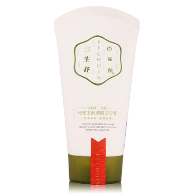 

Bai Que Ling ancestral flower jade exquisite cleansing cream 90g clean as ever shiny facial cleanser