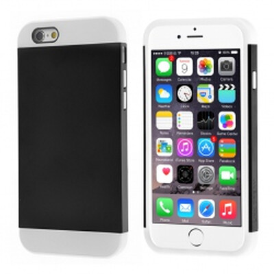 

Ссылка мечта слоистых футляр PC+ ТПУ Ультра тонкий Чехол Обложка Protector кожи для iphone6 плюс 5.5" Whitge+черный