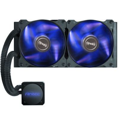 

Antec H1200 Pro CPU cooler (multi platform support / integrated water cooling radiator / head up to 2.3m / blue LED fan / silicone grease)