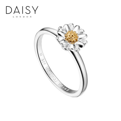 

Новая Англия DAISY LONDON вручную маргаритки 8мм серебряные кольца 925 L код