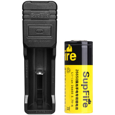 

supfire интеллектуальный USB зарядник+18650 батарея для карманного фонарика концентрации света