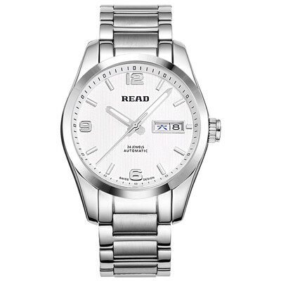 

Sharp (READ) watch legend series of automatic mechanical male watch rosy black black belt R8083GA