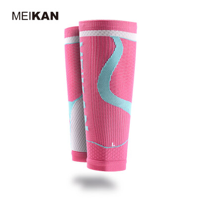 

MEIKAN Cycling Leg Warmers Men Brand Black Sport Compression Socks Running Espinilleras Futbol Soccer Leg Protection Shin Guards