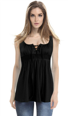 

Mooncolour Women's Hollow Out Casual Loose Solid Blouse Tops