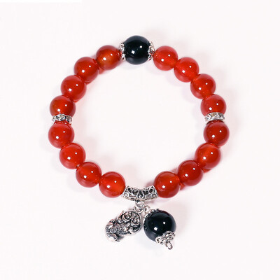 

JingTian jewelry Agate bracelet strings for fuxin Simple&elegant Female of agate jade medullary bracelet 10mm