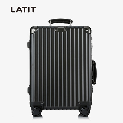 

LATIT Бизнес немого алюминиевая рама тележки МНЛЗ Lockbox отдых ствол путешествия 20 дюймов Розовое золото
