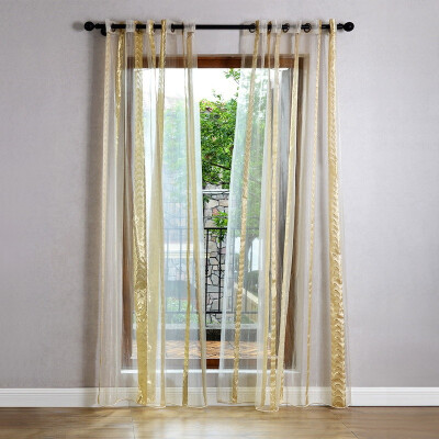 

Stylish Floral Flower Tulle Door Shower Window Curtain Drape Panel Sheer Valance