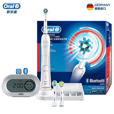 

Braun (Braun) Oral B 6000 iBrush 3D звуковая волна Bluetooth умная зубная щетка D36.535.5X