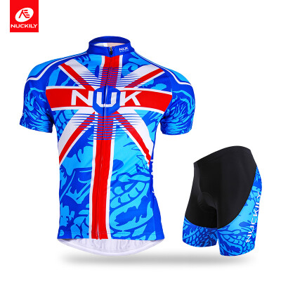 

Nuckily summer mens dragon print design cycling jersey and shorts AJ209BK268