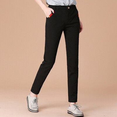 

City plus CIYPLUS 2017 autumn new women&39s clothing loose wild wild Harlan suit pants casual pants CWKX179173 black XL