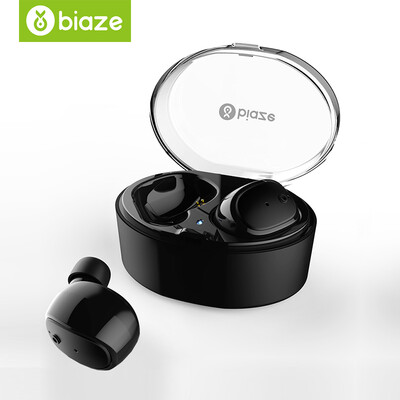 

BIAZE правда гарнитура беспроводная Bluetooth спортивный бег бинауральные гарнитуры отдельный стерео мини универсальный мобильный телефон гарнитура Bluetooth 4.1 D19 Black