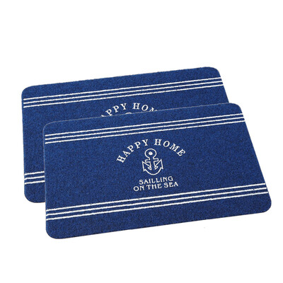 

Suarte 2 Pack Print Floor Mats Home Slip Door Mat 4060cm HappyHome Blue