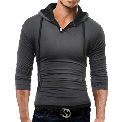 

Male 2017 Brand Long Sleeve Soild Color Cotton T Shirt V-Neck Slim Men T-Shirt Tops Fashion Mens Tee Shirt T Shirts 3XL