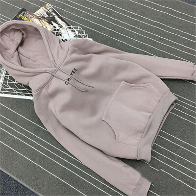 

New hooded sweater female students loose loose velvet thickened hooded hoodie jacket