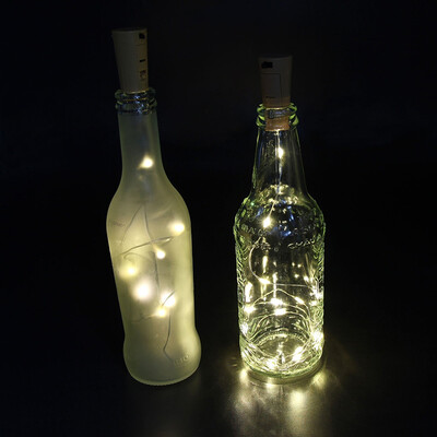 

20-LEDмедный провод лампа строка с бутылки пробкиfor стекло самолета бутылки фея валентина свадьба украшения строка огни