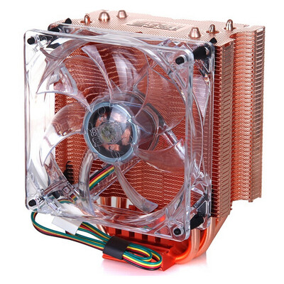 

Overclocking three PCCOOLER Red Sea Extreme CPU radiator 9CM smart mute fan multi-platform copper heat sink 3 heat pipe with silicone grease