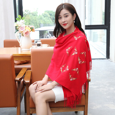 

Shanghai stock (STORY Of SHANGHAI) ladies scarves autumn and winter warm shawl white