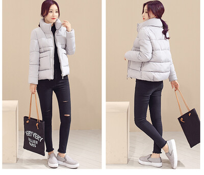 

2017 new cotton clothing women short paragraph cotton coats bread cotton coats stand wild large size cotton jacket