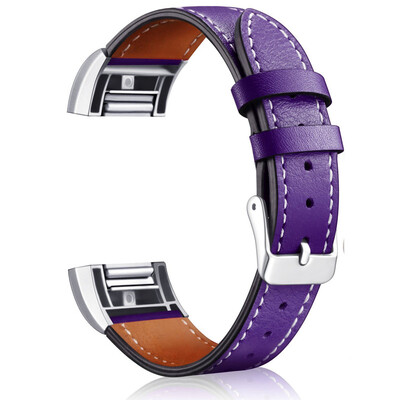 

ECSEM Пояса из натуральной кожи смотреть группы для fitbit заряд 2 Фитнес браслет 12 Цветов замена ремешок с металлической пряжкой