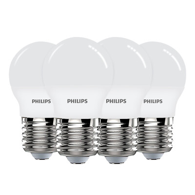 

Jingdong supermarket] Philips (PHILIPS) LED bulb LED light bulb 3.5W E27 big screw mouth 6500K white light four packs