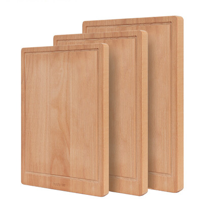 

Double gun Suncha Beech cutting board Solid wood cutting board chopping board ZB3451 34 24 22cm