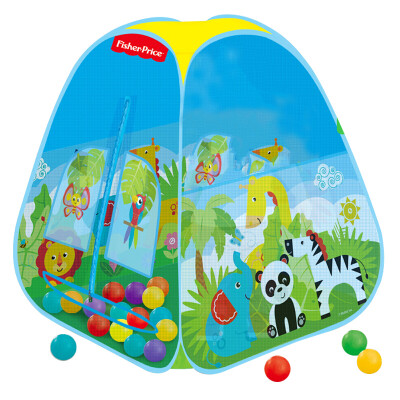 

Fisher Price Tent pad Children indoor and outdoor toys Game House Ocean ball pool Happy Games House to send 40 Ocean Ball