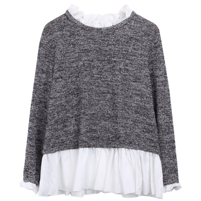 

New Korean Womens Loose Tops Long Sleeve Shirt Casual Blouse Fashion