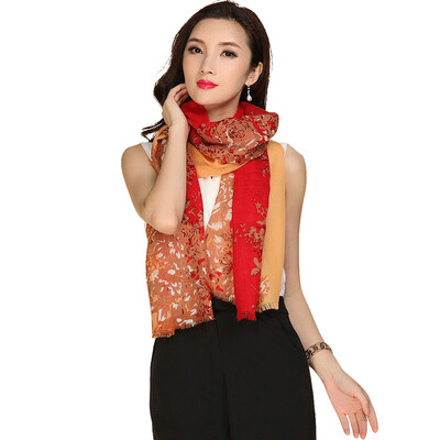 

STORY Of SHANGHAI Mosaic Frozen Wool Scarf Jade Woman