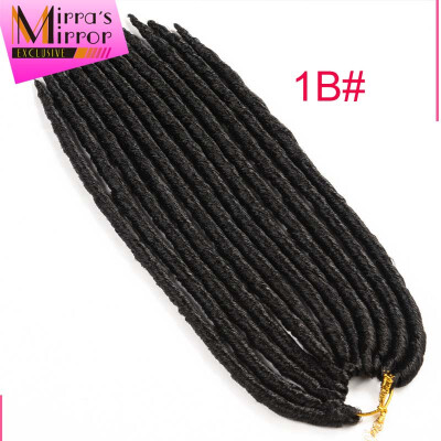 

Wholesale 9packs/Lot crochet twist hair synthetic faux locs crochet hair Kanekalon Soft dread Fauxlocs 14'' 18" for black women