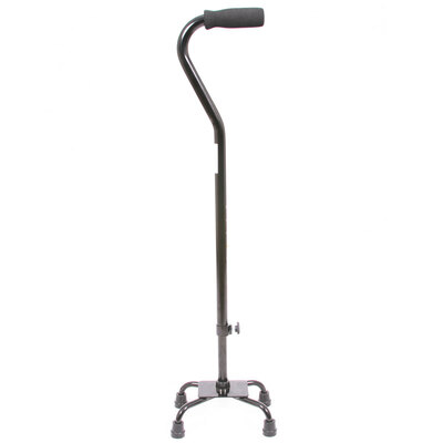 

Youkang black American small four-leg crutches UKD-2600 aluminum alloy adjustable high and low walking stick non-slip walking stick