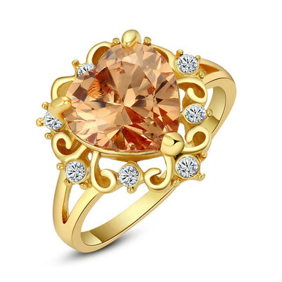 

Yoursfs® 18K White Gold Plated Crystal Heart Rings Use Austrian Crystal Fashion Jewelry