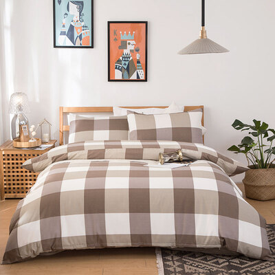 

Yingxin textile three-piece cotton simple dormitory sheets quilt cover three-piece suit 12-meter-long bed of the Weiyangyangfen