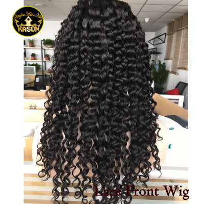 

Kason Density 130% Lace Front Wig Brazilian Deep Curly Lace Wig Unprocessed Virgin Brazilian Human Hair Wig With Baby Hair