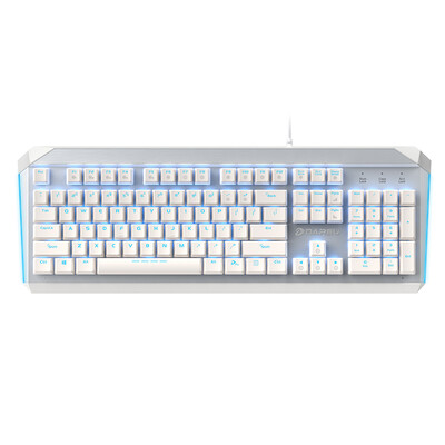 

Dareu EK822 104 key PBT key cap backlight game wired mechanical keyboard BOX shaft white silver
