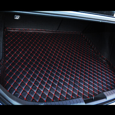 

KOOLIFE car trunk mat car custom leather wear-resistant non-slip waterproof trunk mat Mazda 6CX5 modern leading name map - black