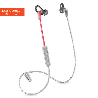 

Plantronics BackBeat FIT 305 Lightweight Sport Bluetooth Headset Stereo Headphones Music Headphones Universal In-Line Coral Powder Gray