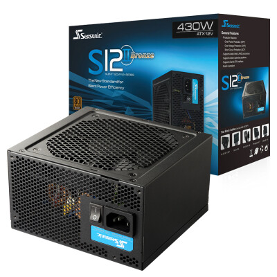 

Seasonic 430W S12II-430 power supply 80PLUS bronze intelligent temperature control silent fan back line support