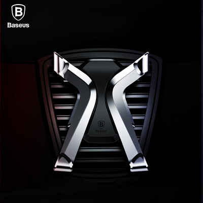 

Baseus Car Phone Holder For iPhone 6 7 8 Samsung S8 Smartphone Adjustable Air Vent Car Mount Holder Mobile Phone Holder Stand