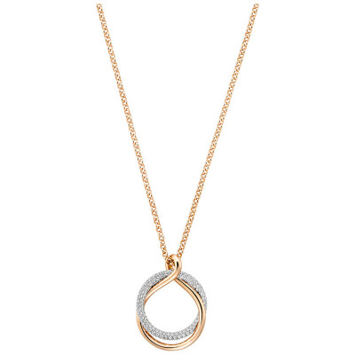 

Swarovski Swarovski EXACT rose gold-plated ladies simple crystal texture necklace clavicle chain 5194455